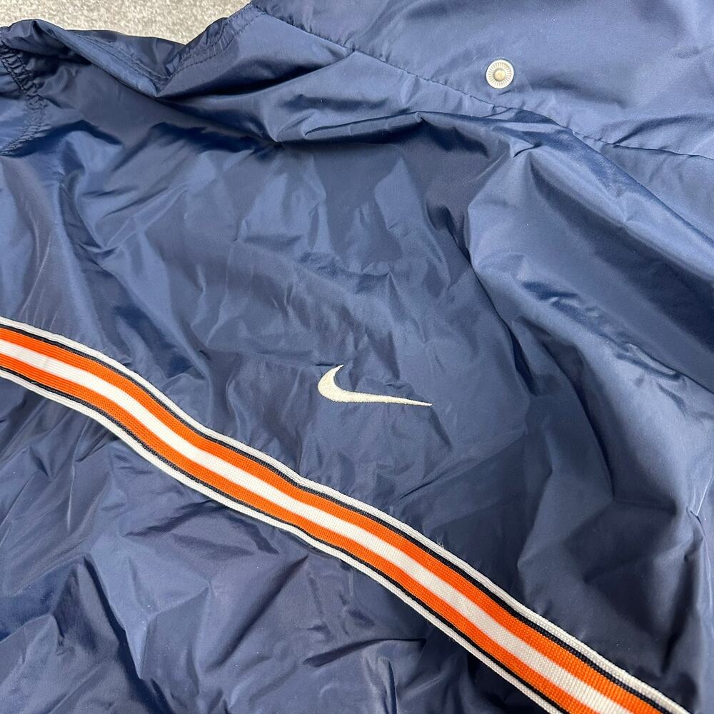 Vintage 90's Nike Womens Medium Jacket Jersey Lined Hooded Windbreaker Retro - Picture 2 of 5